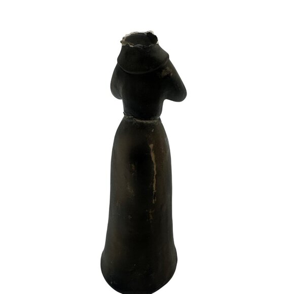 Vintage Set Of 2 Paper Mache Nun Figurines With Traditional Attire - Picture 11 of 14